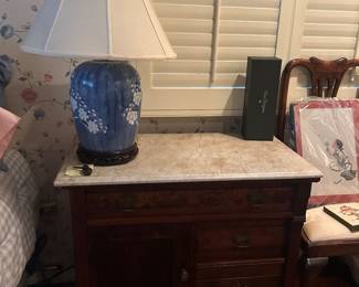 Marble Top Side Table