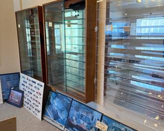 display cases, so many and CHEAP