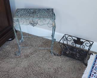 Ironwork Plant Stand for Garden, Flower Table, Courtyard, Flower Table