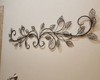Scroll Leaf Handwrought Metal Wall Art Decor