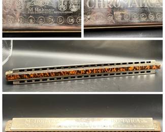 Rare 14” M HOHNER CHROMATICA No. 263 Harmonica Made in Germany
