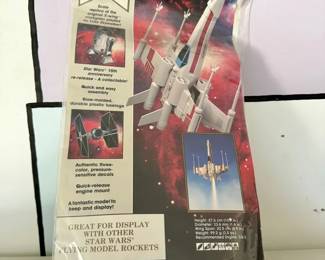 Sealed Estes Star Wars 15th Anniversary Series X-Wing Fighter flying model rocket kit