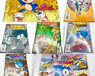 (7) Sonic The Hedgehog Comic Books
