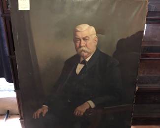 Charles A. Otis Cleveland, oil on canvas as is 