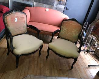 Pair arm chairs now $100