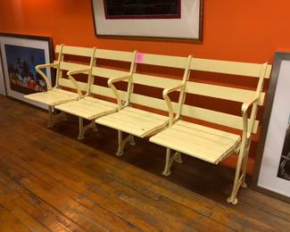 Cleveland Municipal Stadium row of seats, Cleveland Indians/Cleveland Browns. NOW $600