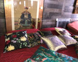 Charles Hollis Jones acrylic or lucite king size bed frame now $600