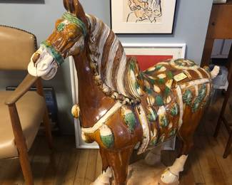 Tang horse with repaired jaw now $250