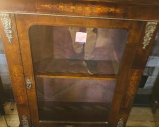 Victorian inlaid cabinet 
