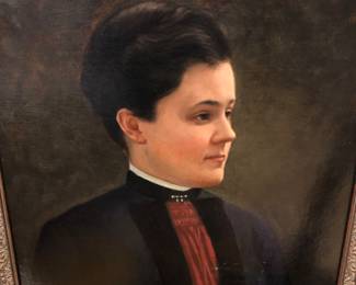 Archibald Willard Oil on canvas, portrait of a lady. Archibald Willard was the painter of the one of the 19th century’s most famous American painting’s, The Spirit of 76! 