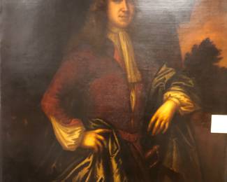 18th century oil on canvas portrait of a gentleman NOW $1200