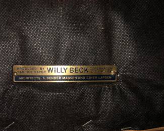 Produced by cabinet maker, Willy Beck Copenhagen Denmark Architects A. Bender And Ejner Larsen