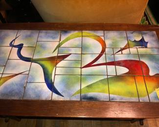 Enamel top table now $50