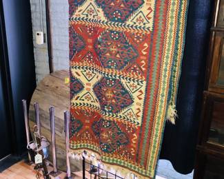Turkish kilim as is with holes $50