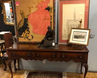 3 drawer console table 