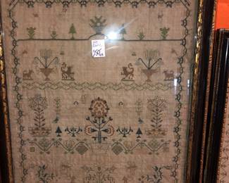 1of 4 antique samplers 