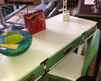 Campaign desk with chair now $250