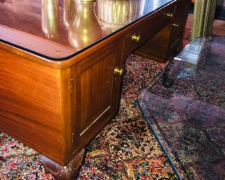 Other side of mahogany partners desk now $300