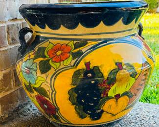 Outdoor pottery colorful