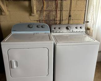 AVAILABLE FOR PRE-SALE.
Washer and dryer. 
Washer only used twice. 