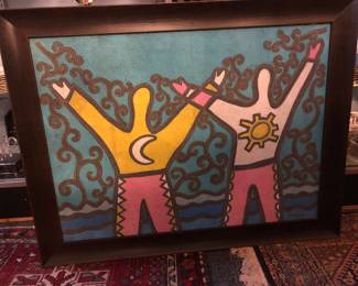 Modern Mexican painting signed Jiminez 