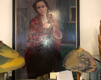 Svetlana Tartakovska “Nostalgia” large oil on panel. “Svetlana Tartakovska was born in Ukraine. She lives and works in The Netherlands and she graduated at the Klassieke Academie voor Beeldende Kunst (Classical Academy for Visual Arts) in Groningen. She also studied at The Art Academy in Florence and attented workshops at Sam Drukker. Svetlana is a painter of people ‘pur sang’ with a psychological depth. Her paintings are society-inspired and are about the fragileness of the human being.” My clients paid $12,000 Euro for this painting and we are now asking $4,000.00