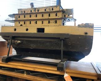 Folk Art model boat 