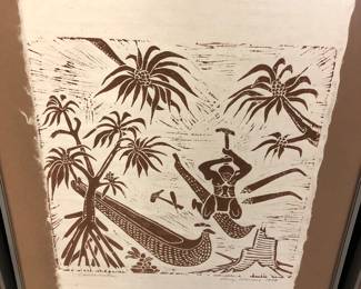 Dietrich Varez Hawaii woodblock prints 