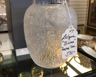 Lalique Biches vase