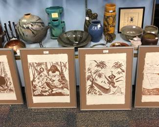 Dietrich Varez Hawaii woodblock prints 
