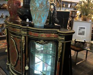 Beautiful Boule 3 door serpentine cabinet NOW $1600