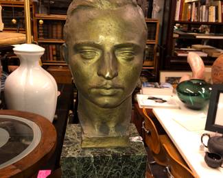 Bronze bust of a Frenchman