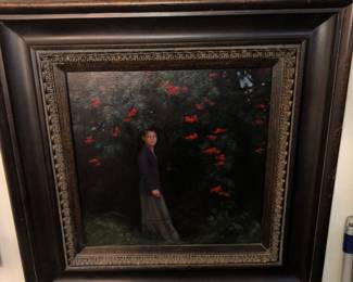 Svetlana Tartakovska “Niet Omkijken”large oil on panel. “Svetlana Tartakovska was born in Ukraine. She lives and works in The Netherlands and she graduated at the Klassieke Academie voor Beeldende Kunst (Classical Academy for Visual Arts) in Groningen. She also studied at The Art Academy in Florence and attented workshops at Sam Drukker. Svetlana is a painter of people ‘pur sang’ with a psychological depth. Her paintings are society-inspired and are about the fragileness of the human being.” My clients paid $5,000 Euro for this painting and we are now asking $2,000.00