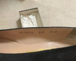 Salvatore Ferragamo Black Heels Size 7 1/2