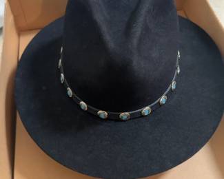 FS147 Renegade Stetson Hat With Turquoise Accent