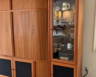 Mid-Century Modern Entertainment Center – 112” W × 78” H × 19” D