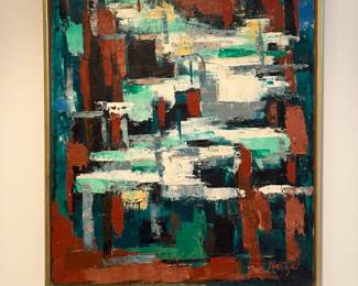 Shadbush, Oil on Canvas, 20 x 16. Damar Varnish 1971.