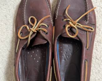 Leather Boat Shoes 10 1/2
