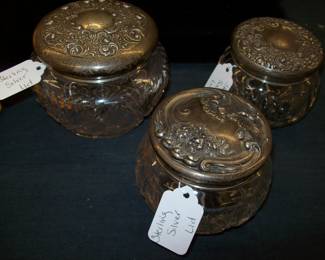 Containers with Sterling Silver Lid