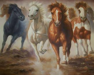 Canvas Horse Picture