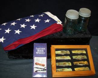 Knife collection Flag