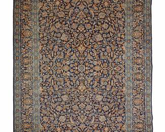 3069
A Kashan rug
Late 20th century
With tag to underside: Made in Iran
Wool on cotton foundation
12' 4" L x 9' 4.5" W
Estimate: $300 - $500