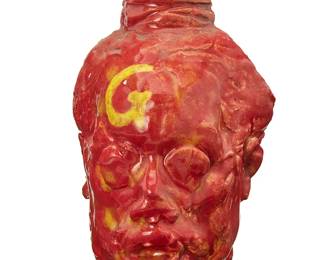 3274
Wanxin Zhang
(b. 1961)
Red head, 2006
Glazed sculpted ceramic
Incised initial and date verso: WZ / 06
7.25" H x 4.375" W x 2.875" D
Estimate: $500 - $700