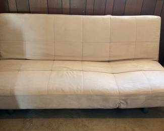 cream futon