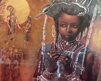 beautiful Dufex foil artwork framed and ready for any home