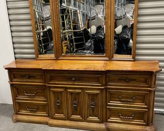 Decor Interiors Wooden Dresser With Mirror