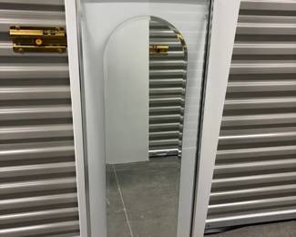 Chrome Framed Arched Mirror