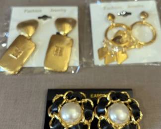 Costume Jewelry Collection Clipon Pierced Earrings