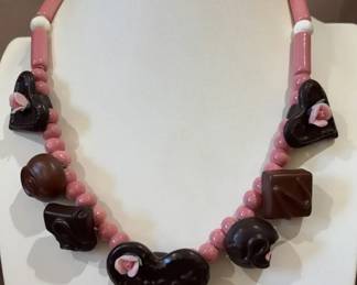 Flying Colors Chocolate Candy Necklace