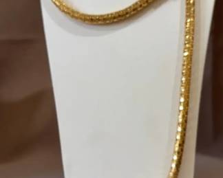 Unique Metal Mesh Style Necklace Or Belt